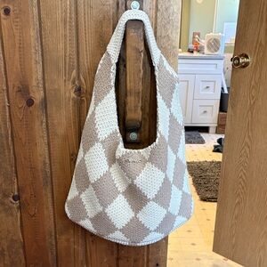 Stylish Cream and Tan Women's Bag